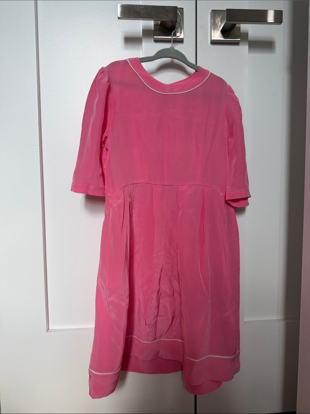 Marni Pink Girls' Dress with Contrast Trim